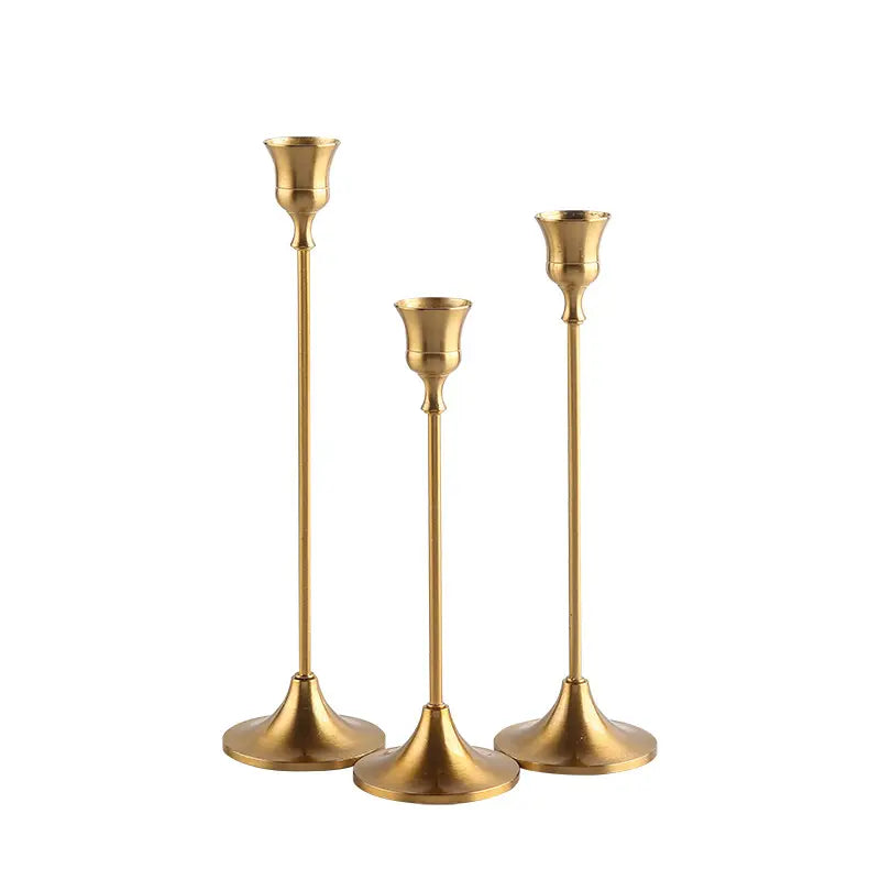 Ornate Candlestick Set of 3